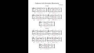 Cadences with Secondary Dominants