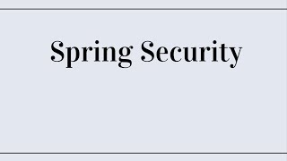 Spring Security