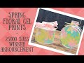 Spring Floral Gel Prints and Winner Announcement