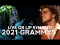 The 2021 Grammy Awards: Live Performance or Lip Synced?