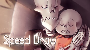 【Undertale】Fluff-fell - Speed Draw【SAI】