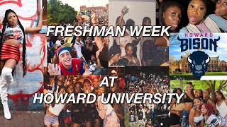HOWARD UNIVERSITY LITT FRESHMAN WEEK VLOG! | Bison Week Parties, Soul Food Thursday, Y2K Darty