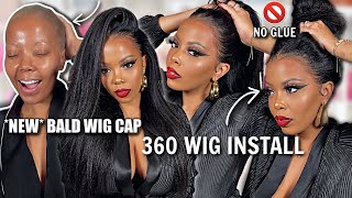 😱 NEW 𝐁𝐀𝐋𝐃 Wig CAP 🚫 NO GLUE 360 BUSSDown Middle Part 🛑 NO PLUCKING SCALP Bald Cap Method OMGHERHAIR by tastePINK 89,423 views 1 year ago 12 minutes, 52 seconds