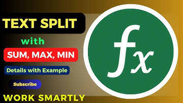 👉 Excel TEXTSPLIT with SUM, MAX & MIN  Smart Formula Hack 🚀#exceltutorial #exceltricks #exceltips