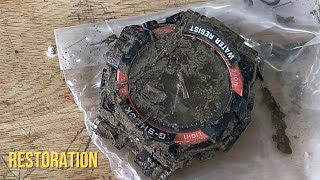 Muddy G-Shock Watch Restoration: From Paddy Field to Precision Timepiece #watchrestoration