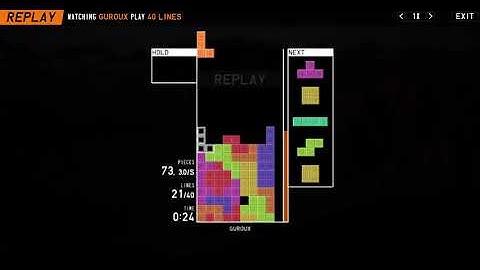 First Sub 35 Seconds Tetris Sprint 40 Lines