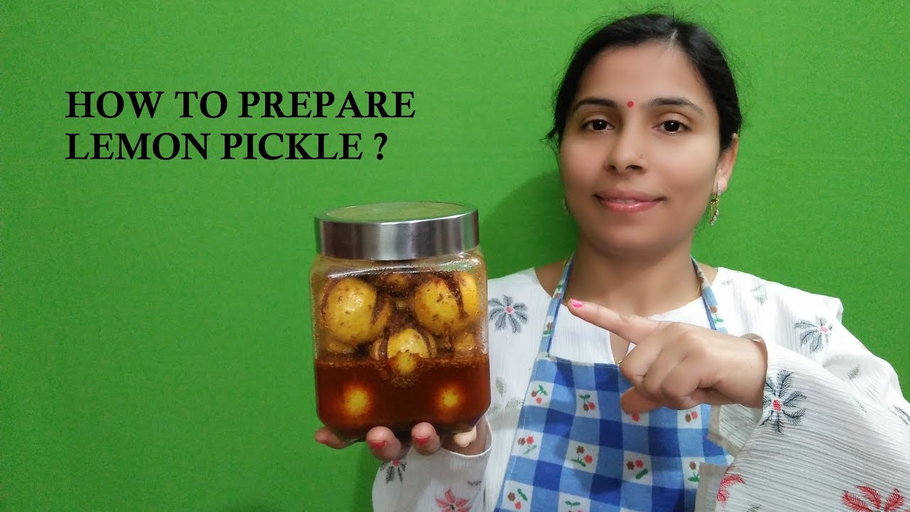 LEMON PICKLE RECIPE YouTube