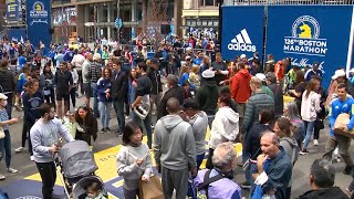 Excitement, crowds building in Boston on Patriots Day weekend ahead of Marathon Monday