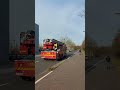 DLK und RTW der Hauptfeuer- und Rettungswache Leverkusen auf Einsatzfahrt