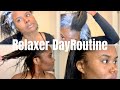 Relaxer Day Routine- How I Relax My Hair at Home- 5 month stretch!