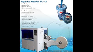 Finland stack paper cup lid cover cap machine + inline pack machine