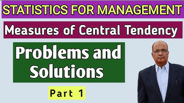 Statistiek voor Management II Maatstaven van Centrale Tendens II Problemen II Deel 1 II Khans Com...