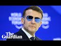 French president Emmanuel Macron delivers a speech at the WEF in Davos – watch live