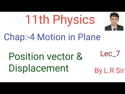 11th Physics| L-7 | Chap-4:- Motion in Plane | Position vector ...