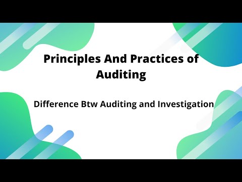 Difference between Auditing