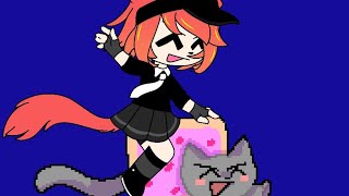 Video thumbnail of "°||° your oc + Nyan Cat °||° - Meme-Original Trend - GachaClub / Ibispaint"