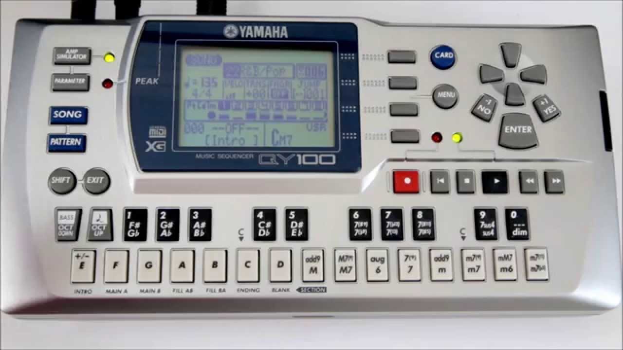 Sequenciador Yamaha QY100 - Sequencer QY 100 - Demonstração em Português - Produto a venda.
