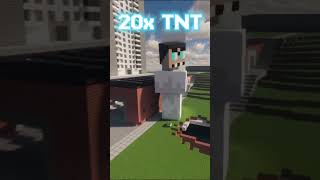 How many TNT can defeat the G-Toilet Giant? #minecraft #gaming #trending #shorts #skibiditoilet