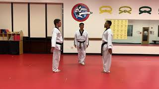 Blue Stripe One Step Sparring step-by-step