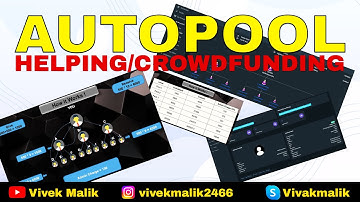 AutoPool MLM Software with Helping plan | Auto pool Crowdfunding MLM software website kaise banaye