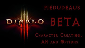 Diablo 3 Beta - Main Menu Overview
