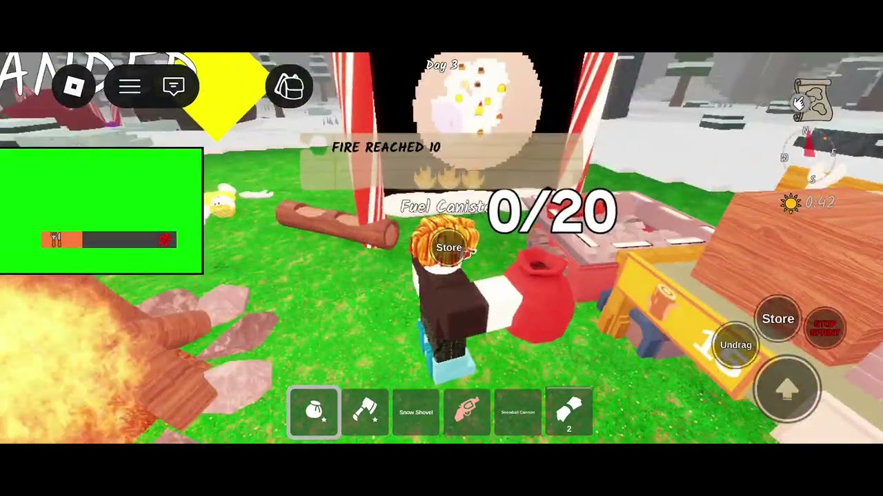 We are playing 99 nights in the forest 