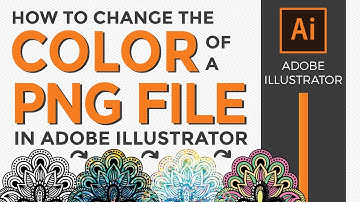 How to Change the Color of a PNG file in Adobe Illustrator