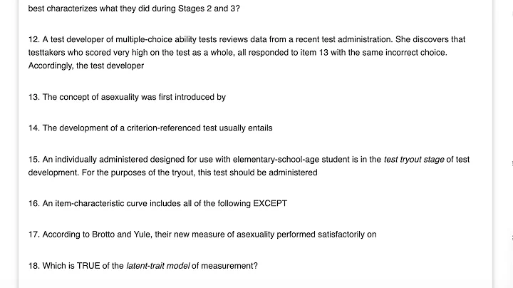 PSYC 421 Exam 2 (newest)