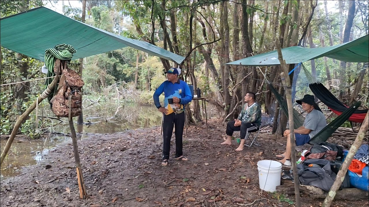 ACAMPAMENTO E PESCARIA DE MERGULHO NA AMAZÔNIA, PESCARIA RENDEU MUITO.