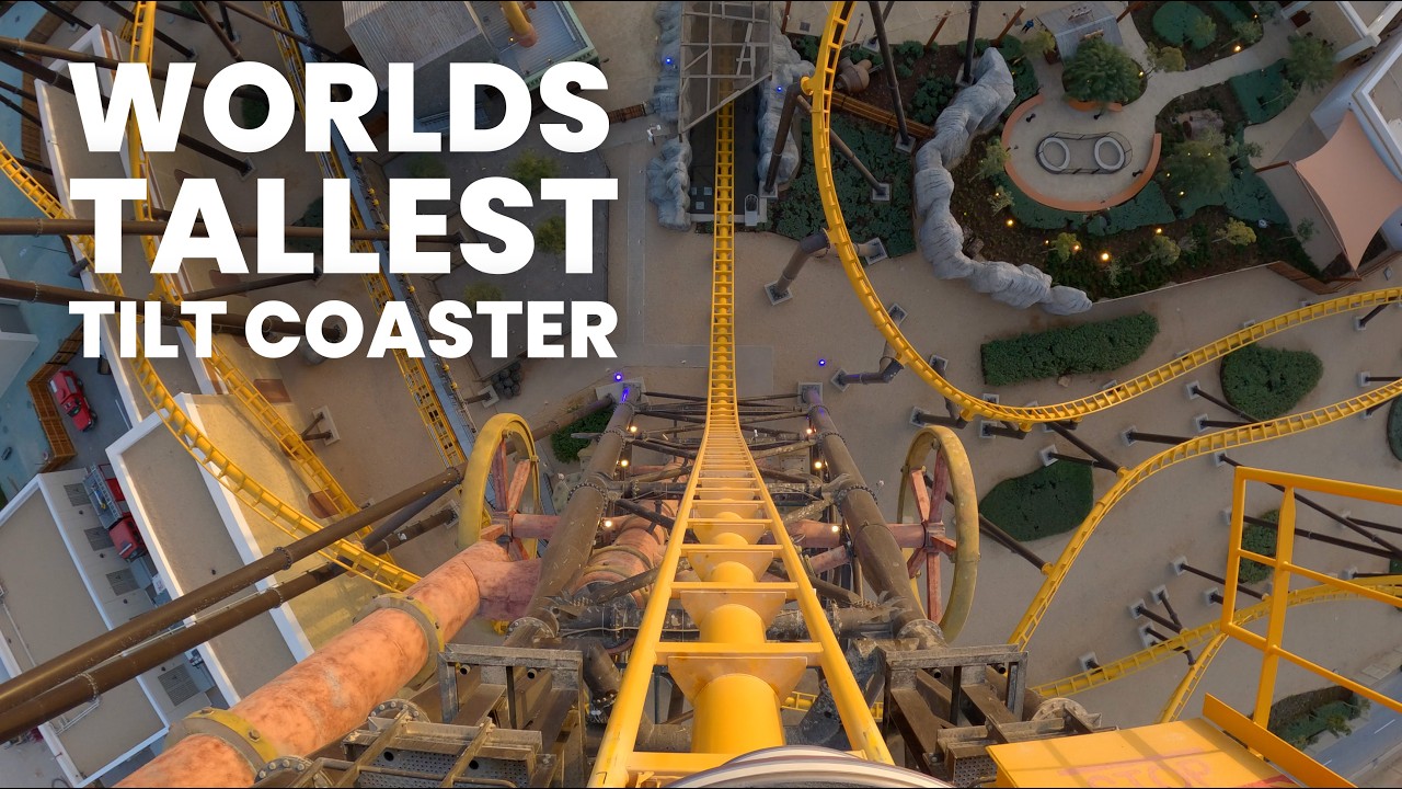 Iron Rattle Iron Rattler Front Row POV | Six Flags Qiddiya City 200 Foot Tall ...