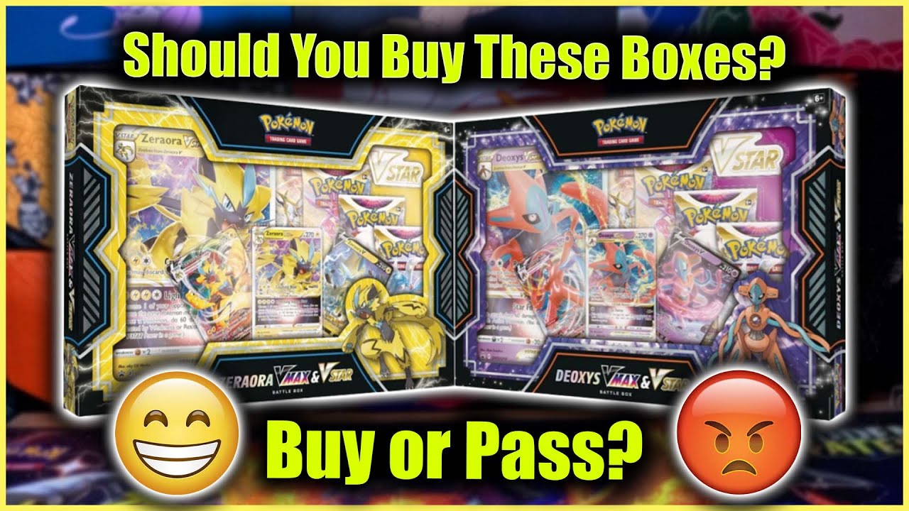 Buy Pokemon TCG: Deoxys/Zeraora VMAX & VSTAR Battle Box