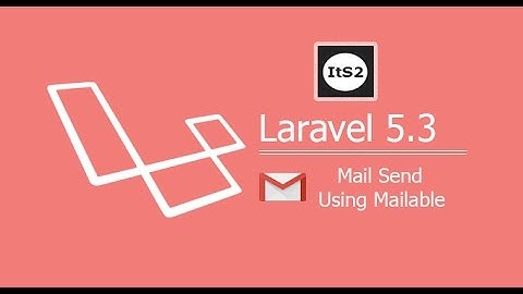 Email configuration to send password reset link in laravel 5.3