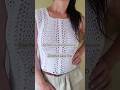 Sabina Crochet Lace Top. #crochet #freepattern #crochetlacetop #crochetforbeginners #crochet