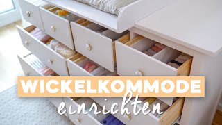 Wickelkommode einräumen & sortieren / Tipps & Hacks / Ikea Hemnes 🤰/  Organisation 