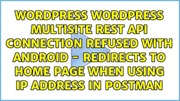 WordPress multisite REST API connection refused with android - redirects to home page when using...