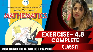 Exercise 4.8 class 11 nbf maths| ex 4.8 class 11| class 11 ex 4.8 #exercise4.8class11 #ex4.8nbfmaths