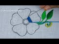 Latest Flower Hand Embroidery - Fantacy Flower Design for Beginner - Puntada De Flor - Flower Stitch