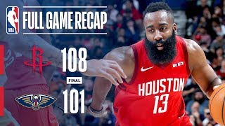 Full Game Recap: Rockets vs Pelicans | Harden Drops 41