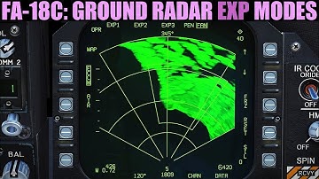 FA-18C Hornet: Air To Ground Radar (EXP Modes)(With AGM-154 JSOW) | DCS WORLD