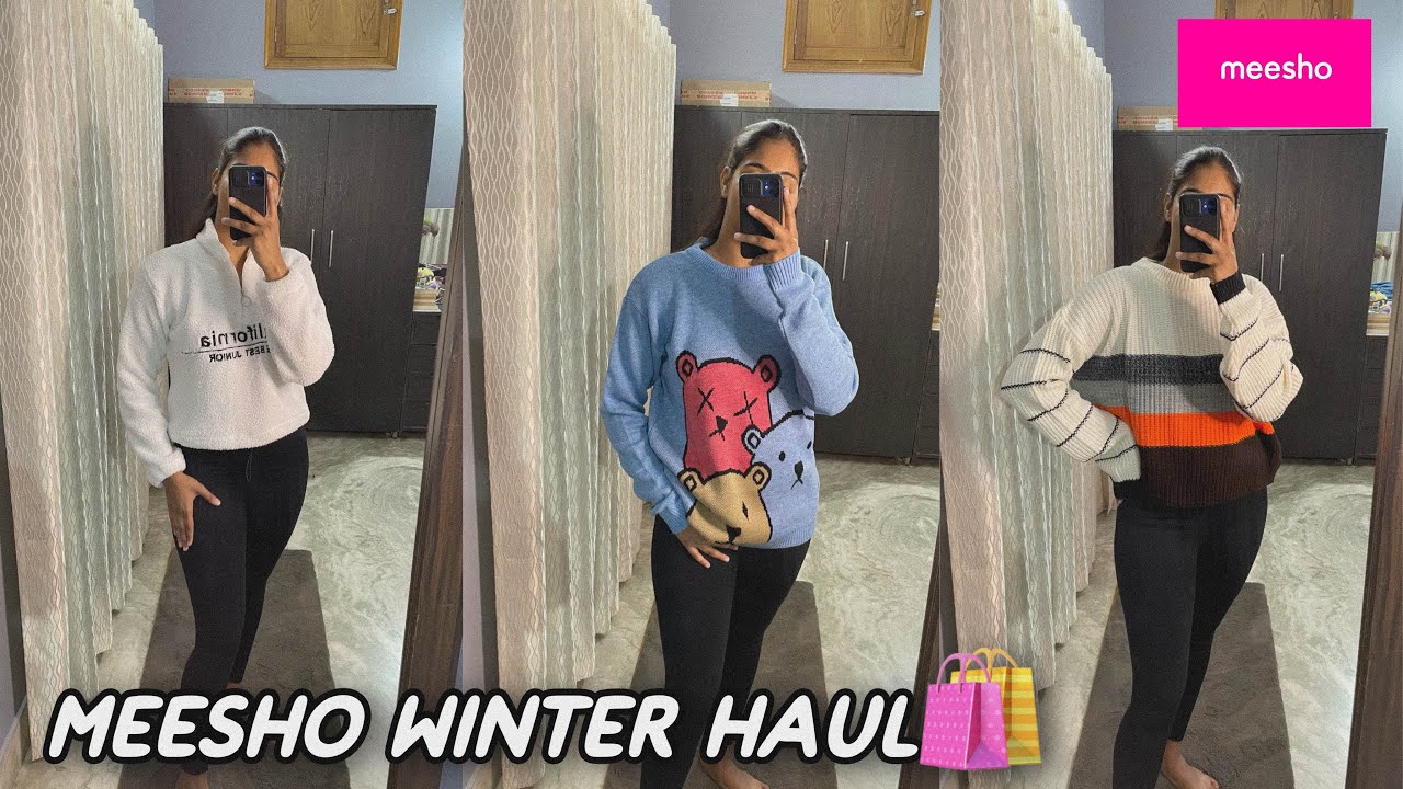 MEESHO WINTERWEAR HAUL Starting from ₹.289/ Sweatshirts, sweater