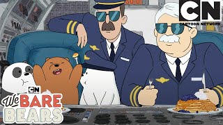 Baby Bears On A Plane  We Bare Bears | Cartoon Network | Cartoons for Kids
