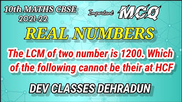 10th..  The LCM of 2 number is 1200. Which of the following cannot be there at HCF