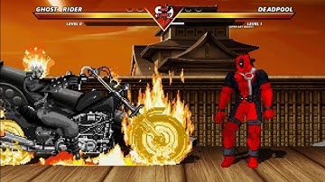 GHOST RIDER VS DEADPOOL - AMAZING EPIC FIGHT BATTLE !