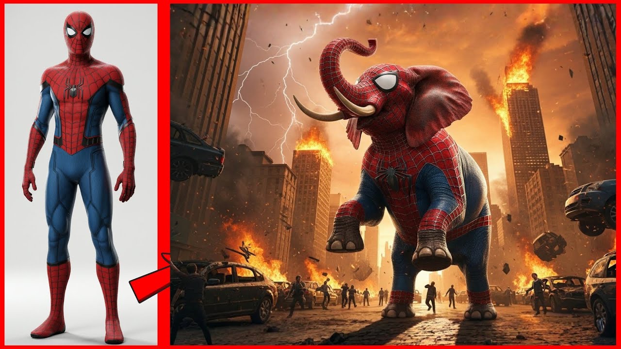 AVENGERS But Giant Elephant 🦣🥵 SUPERHEROES🔥 All Characters (Marvel & DC) 2025💥