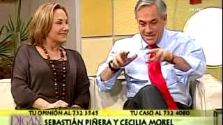 Entrevista al candidato presidencial S. Piñera y su señora C.Morel