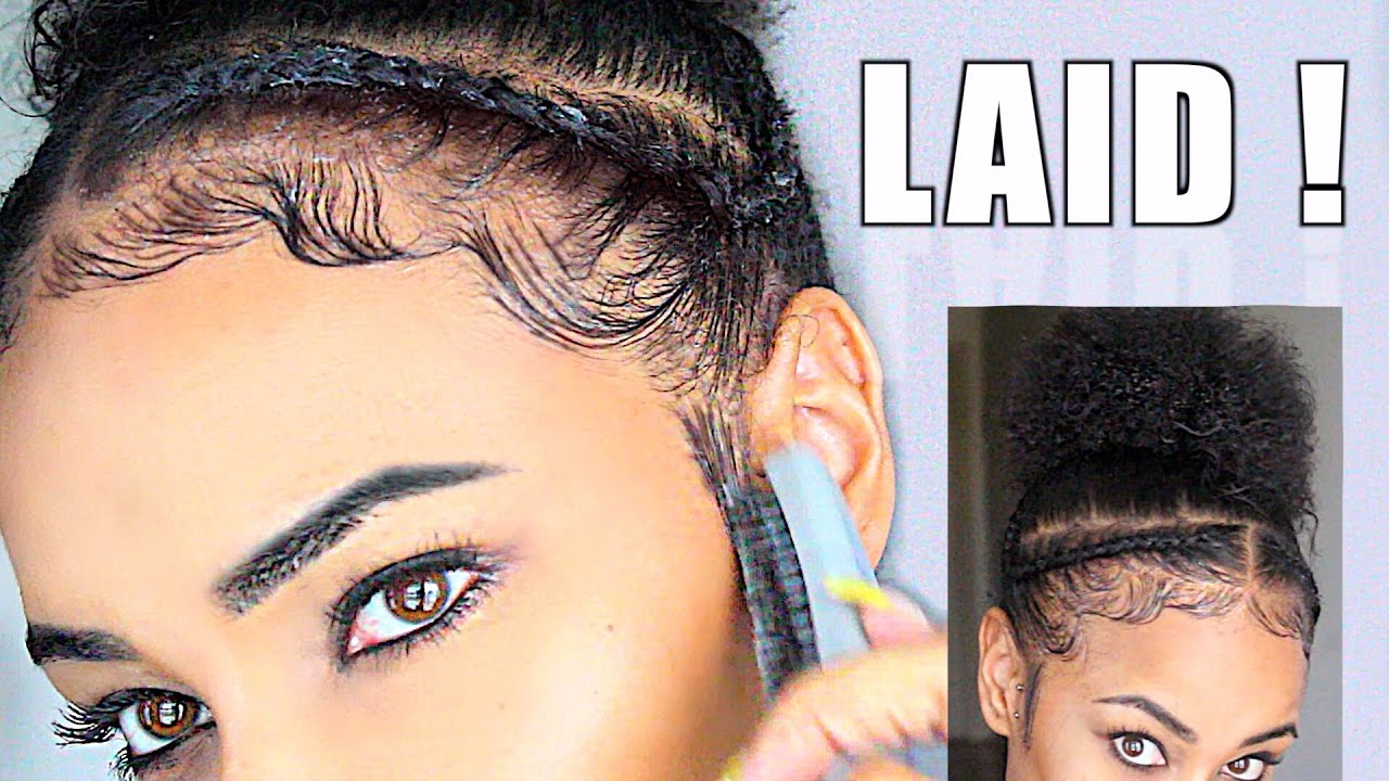 How To Slay & Lay Your Edges - Baby Hair Natural Hair 