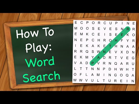 How to play Word Search
