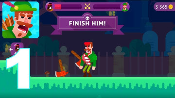 Bowmasters - Gameplay Walkthrough Part 1 - 3 FATALITY (Android)