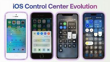 iOS Control Center Evolution | From iOS 7 to iOS 26