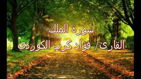 #سورة #الملك #قارئ #الكردي #فواد کەریم#سورەتی #مولک #بەدەنگی فواد کەریم کوردی